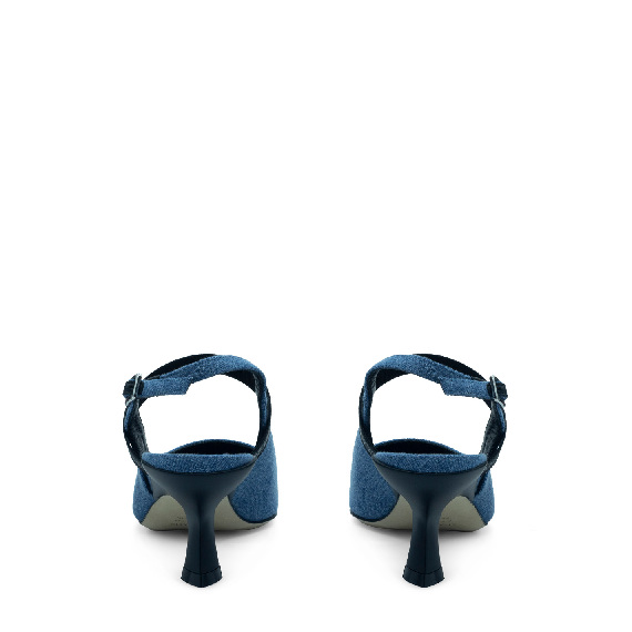 Slash  chanel in denim stone lavato azzurro
