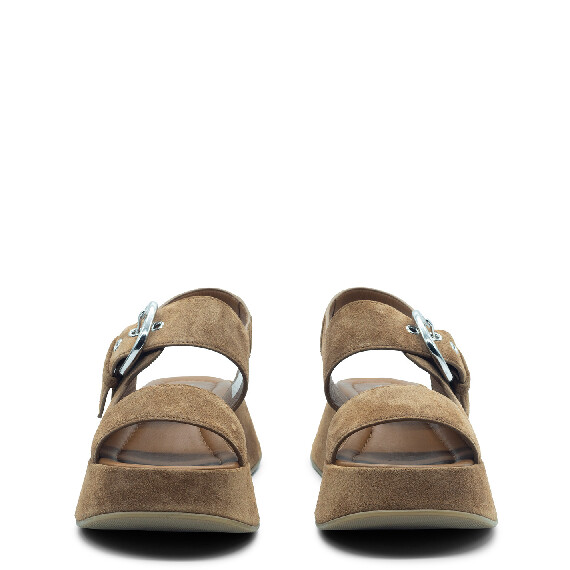 Mini Yoko sandal bands in soft leather split calfskin
