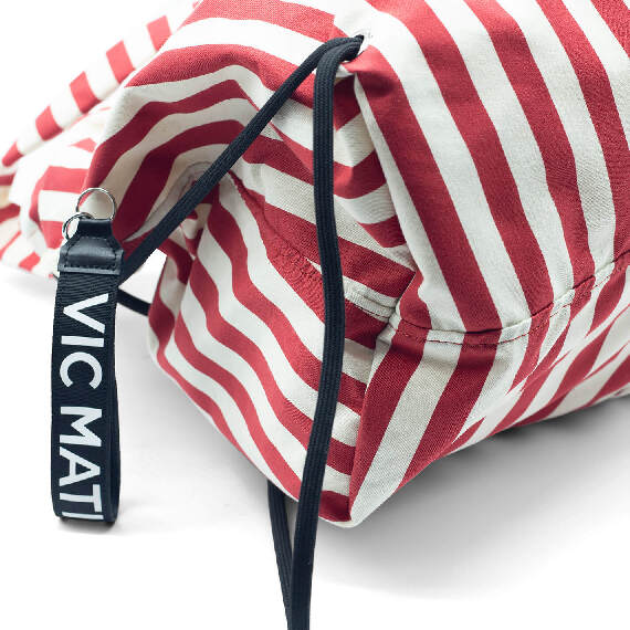 Penelope<br />Cream/red marine backpack bag