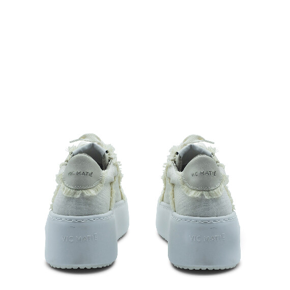 Wave  fringes ecrù shoe 