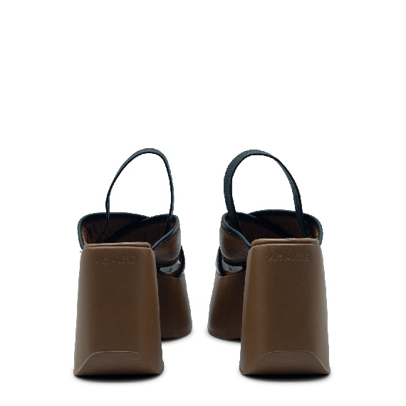 Yoko leather/black slipper