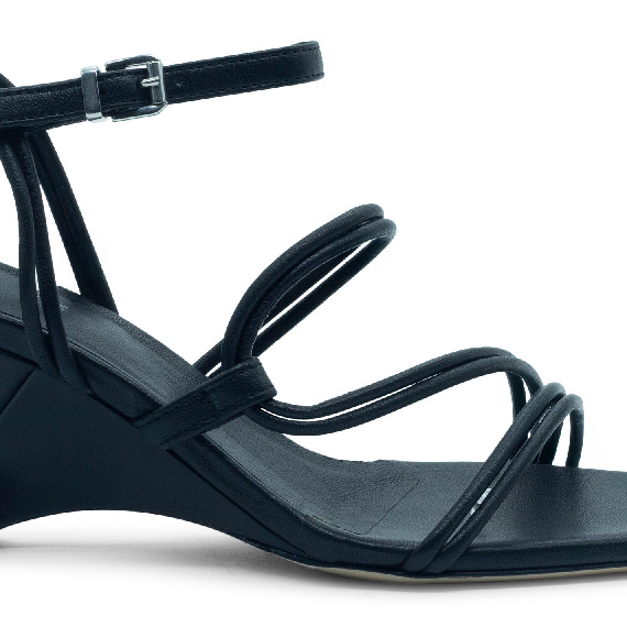 Swam open sandalo asimmetrico nero