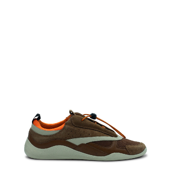 Ondina sneakers cuoio/ecrù/arancio