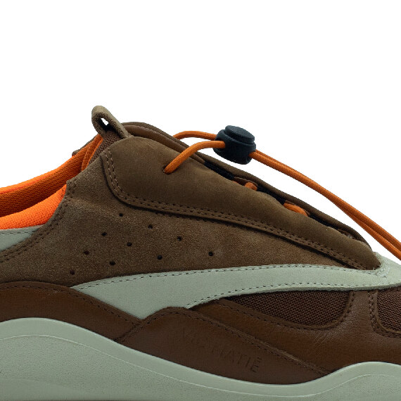 Ondina sneakers leather/ecru/orange