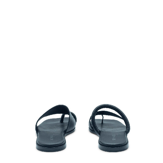 Square open  comby monofinger black slipper