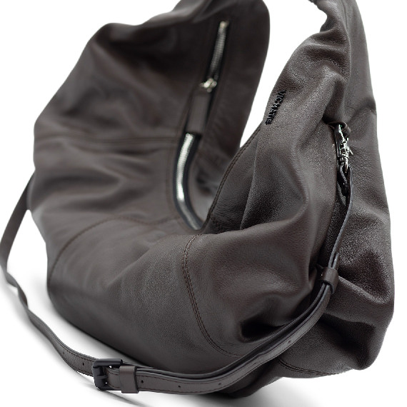 Hope<br/>Dark brown hobo bag  