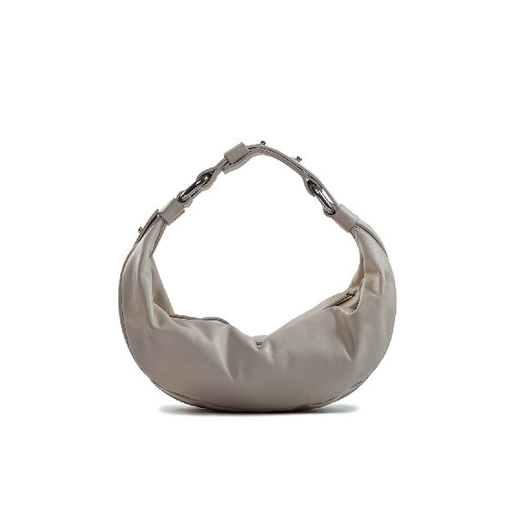 Abigail<br/>Borsa mezza luna avorio