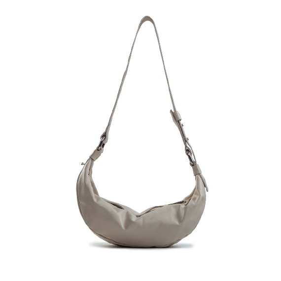 Abigail<br/>Ivory half-moon bag  