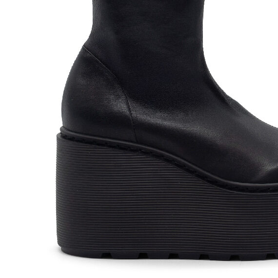 F20 Zeppa Stripy – Black ankle boot  