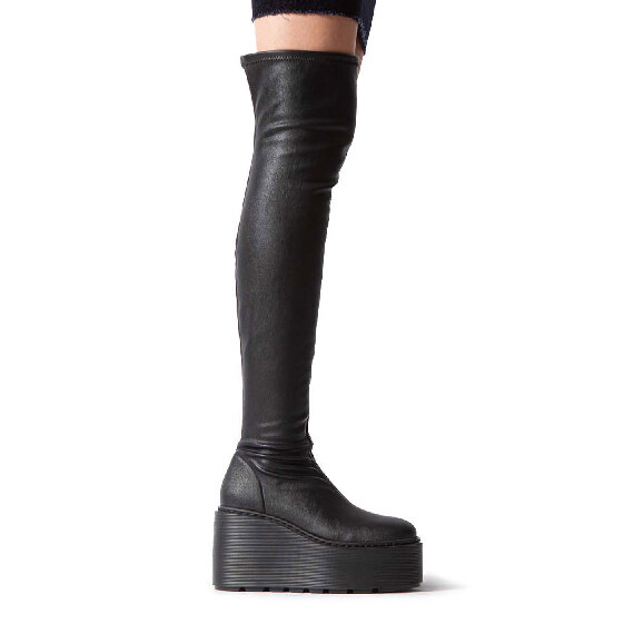 F20 Zeppa Stripy-Stivale Cuissardes nero