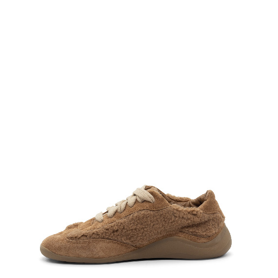 G32 Ondina – Siena brown plush lace-up shoe  