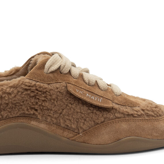 G32 Ondina – Siena brown plush lace-up shoe  