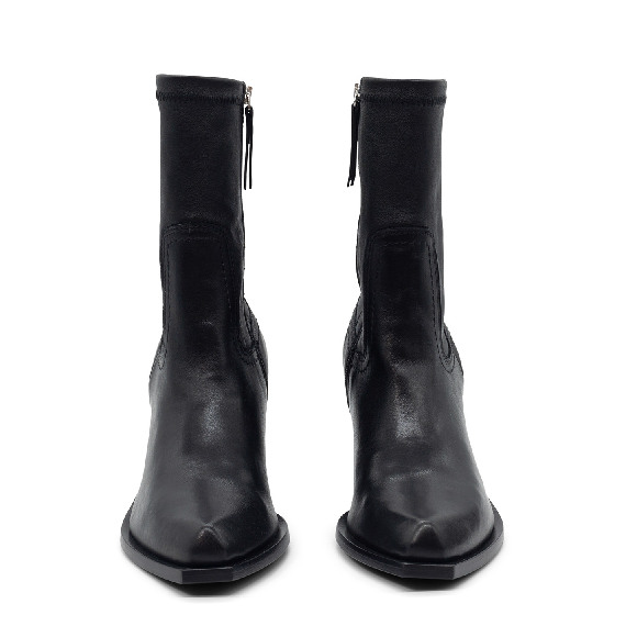 H10 Jolene – Black stretch ankle boot  