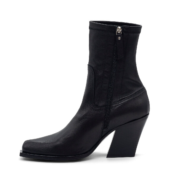 H10 Jolene – Black stretch ankle boot  