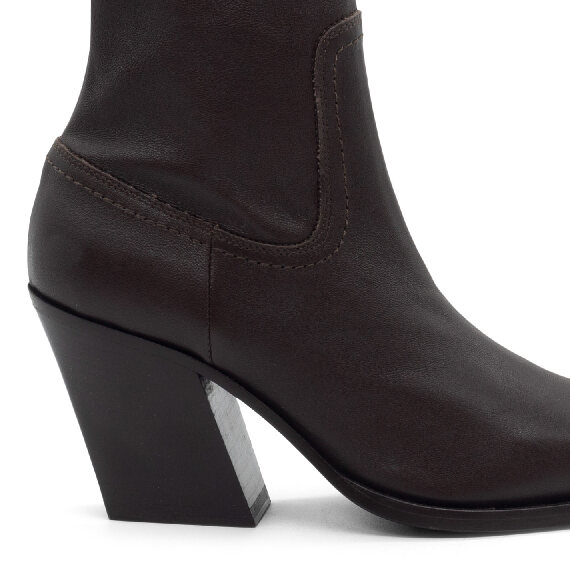 H10 Jolene – Dark brown stretch ankle boot  