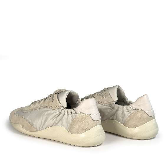 G32_Ondina<br>Low-top sneaker split leather/nylon beige/cream