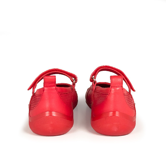 G32_Ondina<br>Perforated calfskin low-top ballerina red
