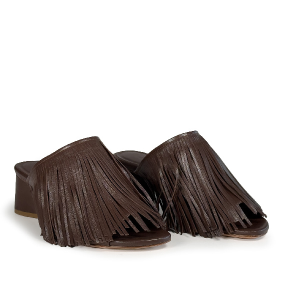 K16_Drop<br>Mule brown in soft nappa leather