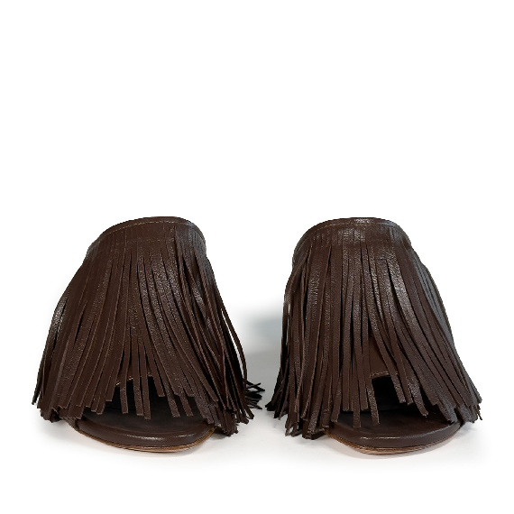 K16_Drop<br>Mule brown in soft nappa leather