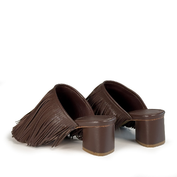 K16_Drop<br>Mule brown in soft nappa leather