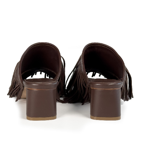 K16_Drop<br>Mule brown in soft nappa leather